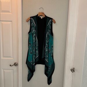 Michael Kors Black and green Vest size S/M